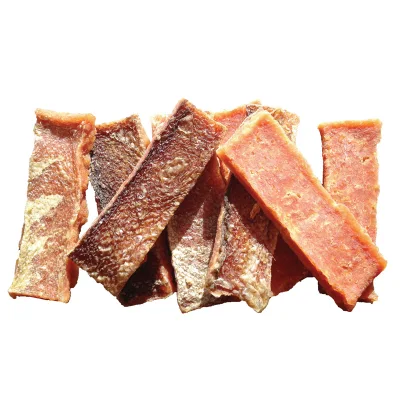  PET cane gatto Teddy piccolo cane addestramento Puppy Chicken &amp; Slice di pelle di pesce gatto snack
