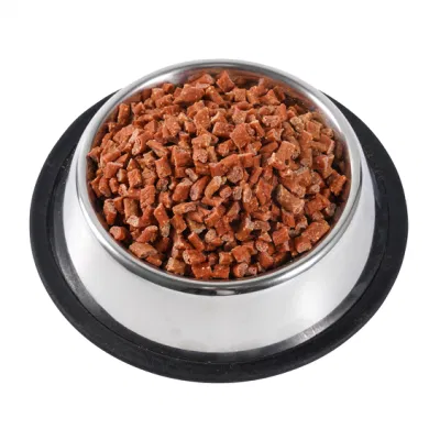  Produzione all&prime;ingrosso OEM proteine Beef Millet cubes PET Treat per Cani