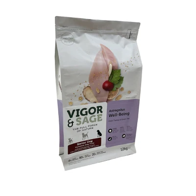  Cane cibo animale cursore alimenti animale Zipper PET Food Packaging sacchetto Con maniglia