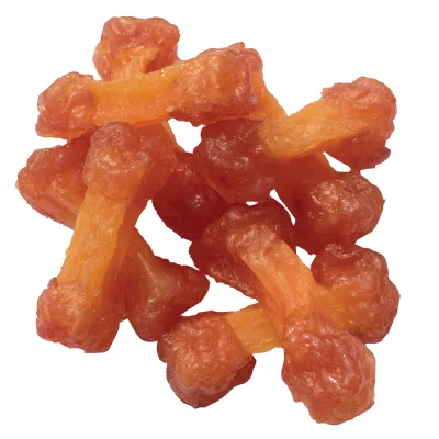 Cina PET tratta fabbricazione Pollo &amp; carota chip cane snack fornitore