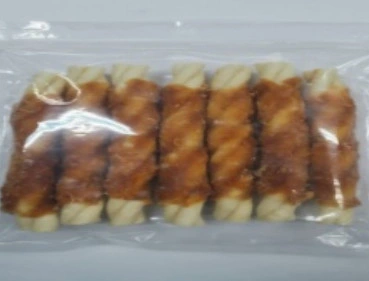  Miglior vendita Private Label Pollo naturale impacchettato composto Rawhidestick PET Trattamento di addestramento alimentare