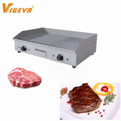  Banco fast food Ristorante cucina attrezzatura per cucinare manzo elettrico Attrezzatura di cottura griglia griglia griglia con approvazione CE