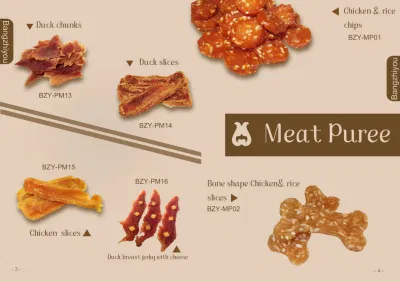  Anatra sano e zetti di pollo eco-friendly sapore cane treats