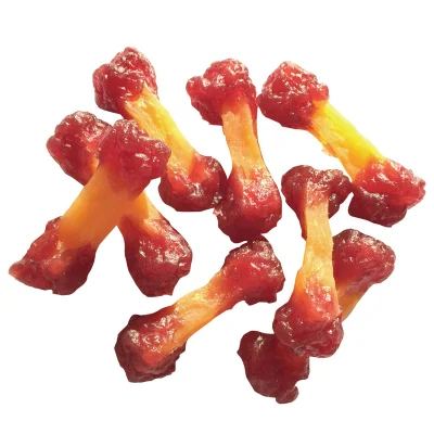 Cina PET tratta fabbricazione Pollo &amp; carota chip cane snack fornitore