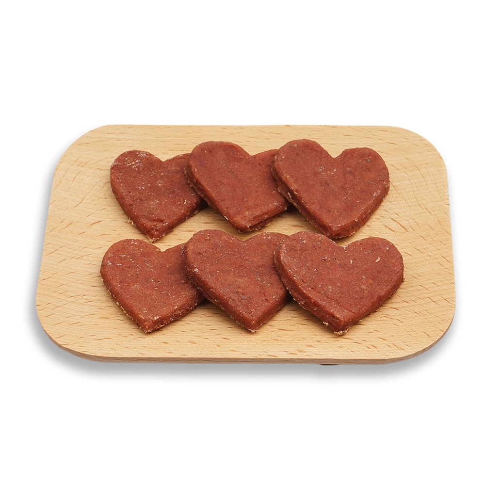 Heart Shapes Chicken Duck Beef Meat Rice Carrot Dog Snacks Dog Food Treats