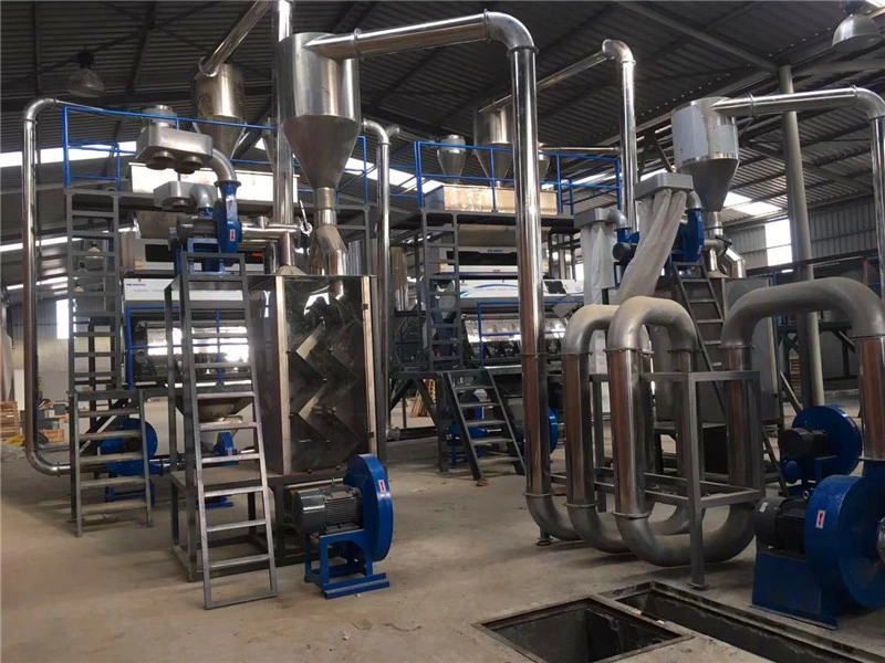 500-6000 kg/h Waste Food Bottle Grade PET Plastic Bottle Crushing Washing Recycling Line Machine
