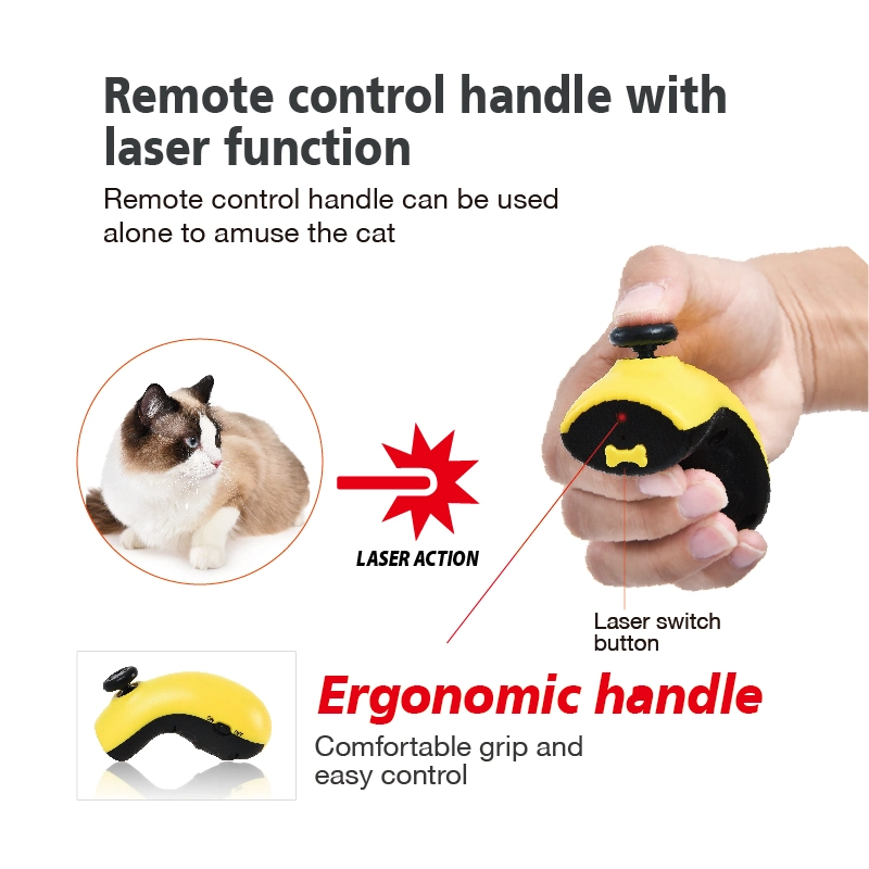 Petstar Interactive Smart Pet Toy Dispenser Treat Food Electric Laser Remote Control Car Cat Dog Toy