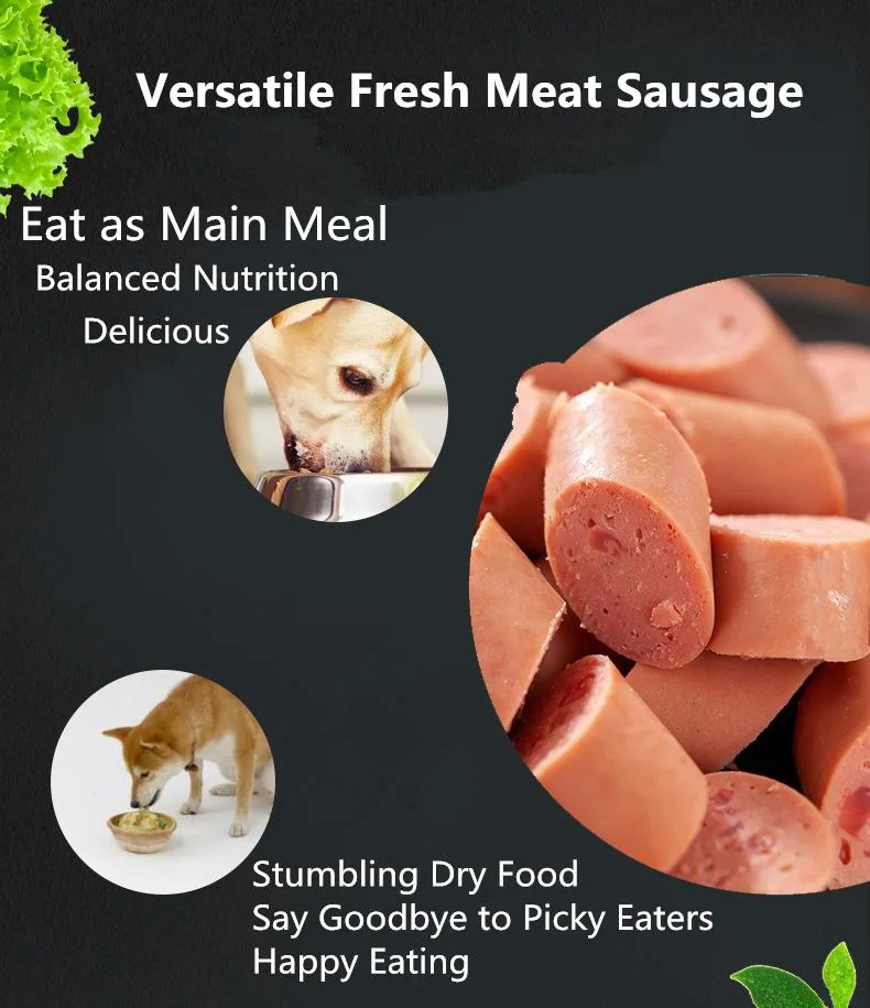 Pet Sausage Cod Fish Beef Chicken Duck Meat Fish Meat Ham Sausage Snacks