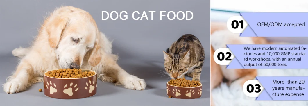 Cat Food Manufacturer Wholesale High Protein Healthy Organic Cat and Dog Food Gluten Free Dry Cat Food