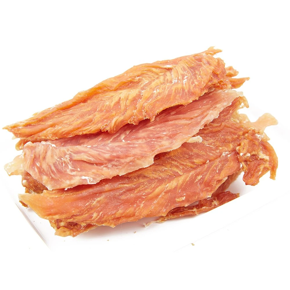 Private OEM Label Chicken Jerky Chicken Slice Dog Snacks Chicken Dog Treats Pet Food