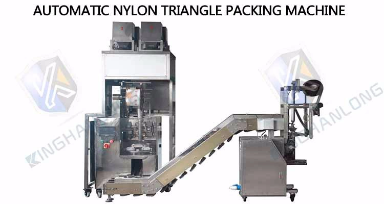 Automatic Triangle Loose Leaf Tea Teabag Vertical Form Fill Seal Wrapping Flow Packaging Packing Filling Machine