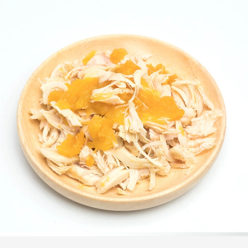 Protein Rich Pumpkin Boiled Chicken Pet Snack for Cat and Dog