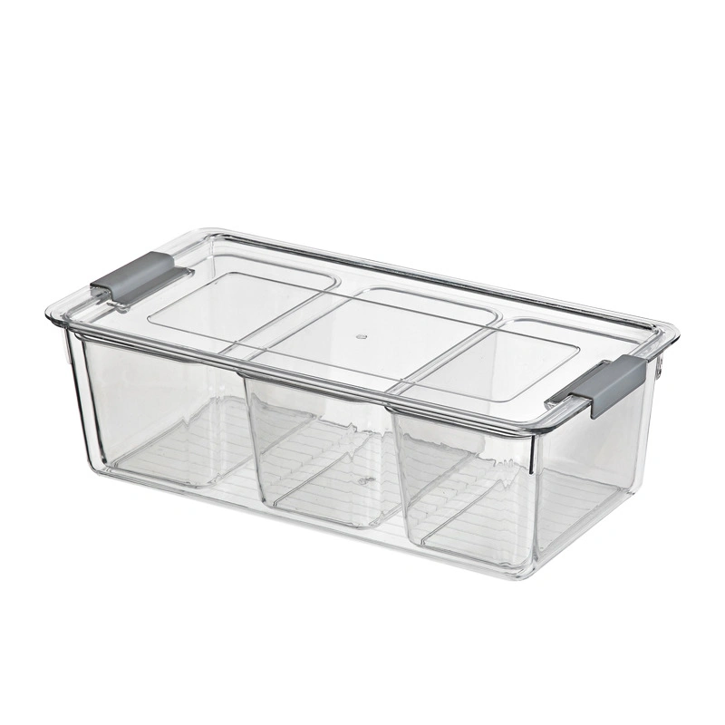 Pet Food Grade Clear Fridge Storage Container with Lids