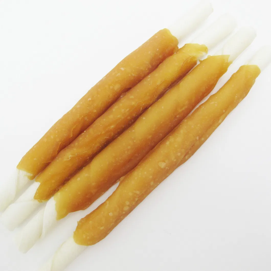 Factory Direct Sales Natural Chicken Rawhide Stick Dog Pet Food