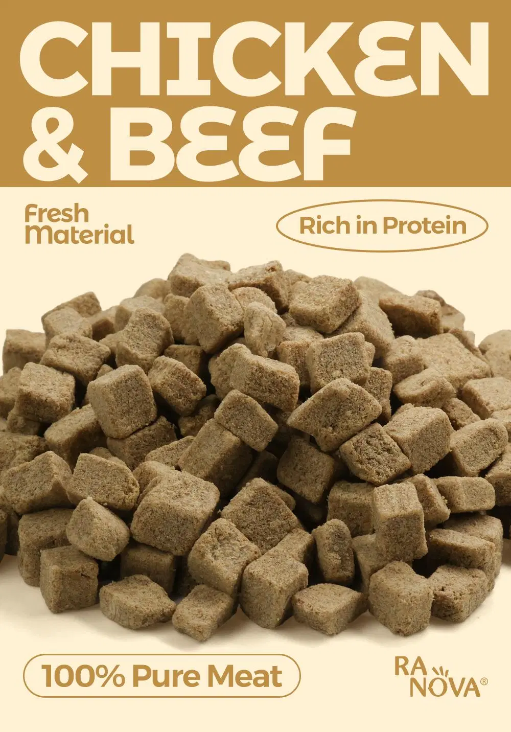 Ranova High Quality Beef and Chicken Mixed Pet Food and Snack Food