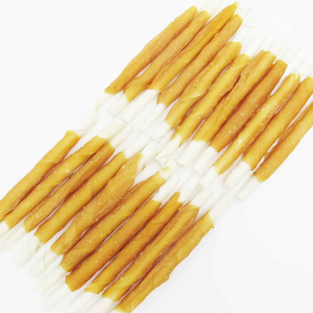 Factory Direct Sales Natural Chicken Rawhide Stick Dog Pet Food