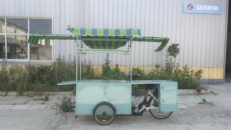 Mobile Crepe Waffle Food Bike Cart Fast Food Trailer Cart Hot Dog Carts