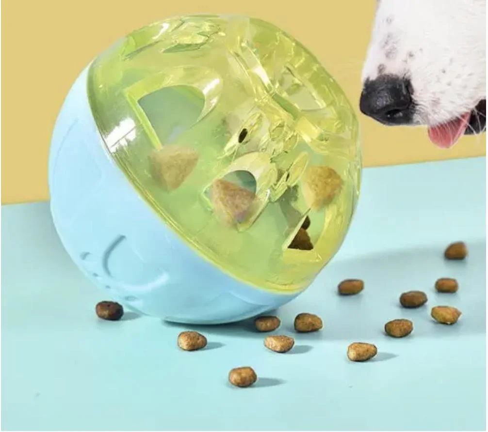 Pet Food Dispenser Dog Squeaky Toy Dog Leakage Treat Ball