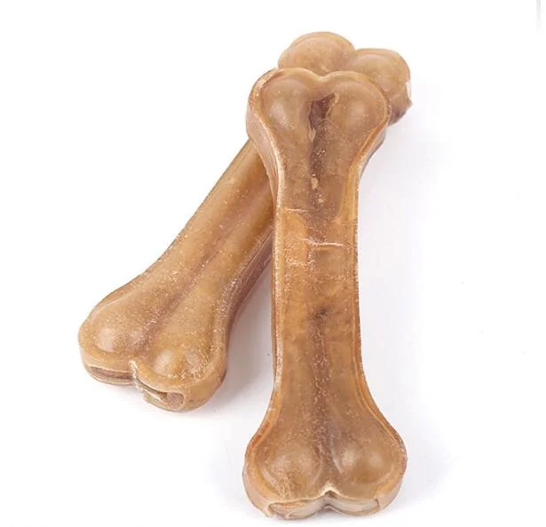 Factory Wholesale Rawhide Natural Color Pressed Bone Cat Dog Chews Pet Food