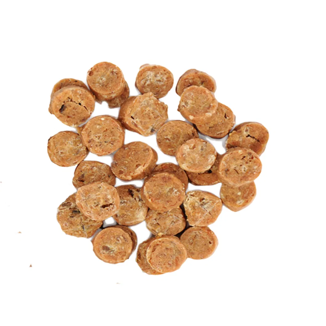 High Protein Salmon Fish Coins Round Chips Pet Treats Dog Food
