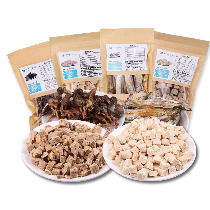 Pet Freeze-Dried Wholesale Dog Treats 50g Duck Meat Chicken Cat Freeze-Dried Quail Treats