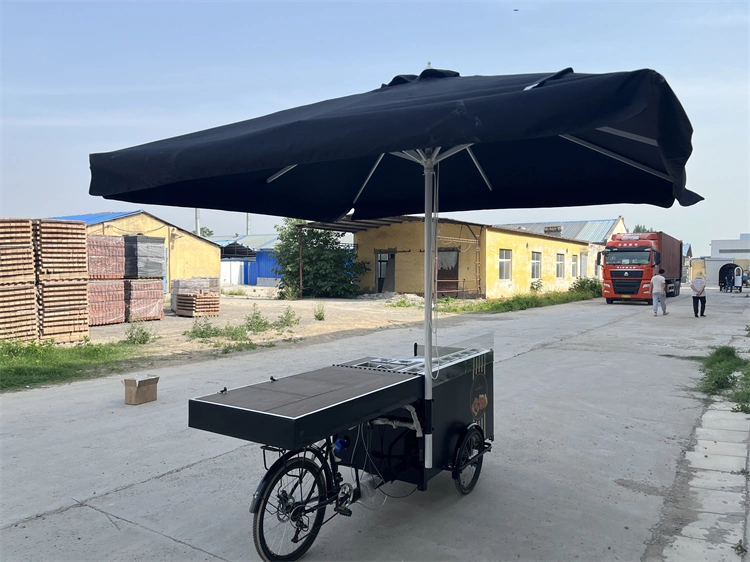 Mobile Crepe Waffle Food Bike Cart Fast Food Trailer Cart Hot Dog Carts