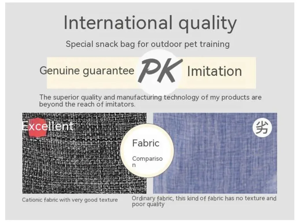 New Wholesale Custom Logo Snack Bag Pet Dog Training Bag Cat