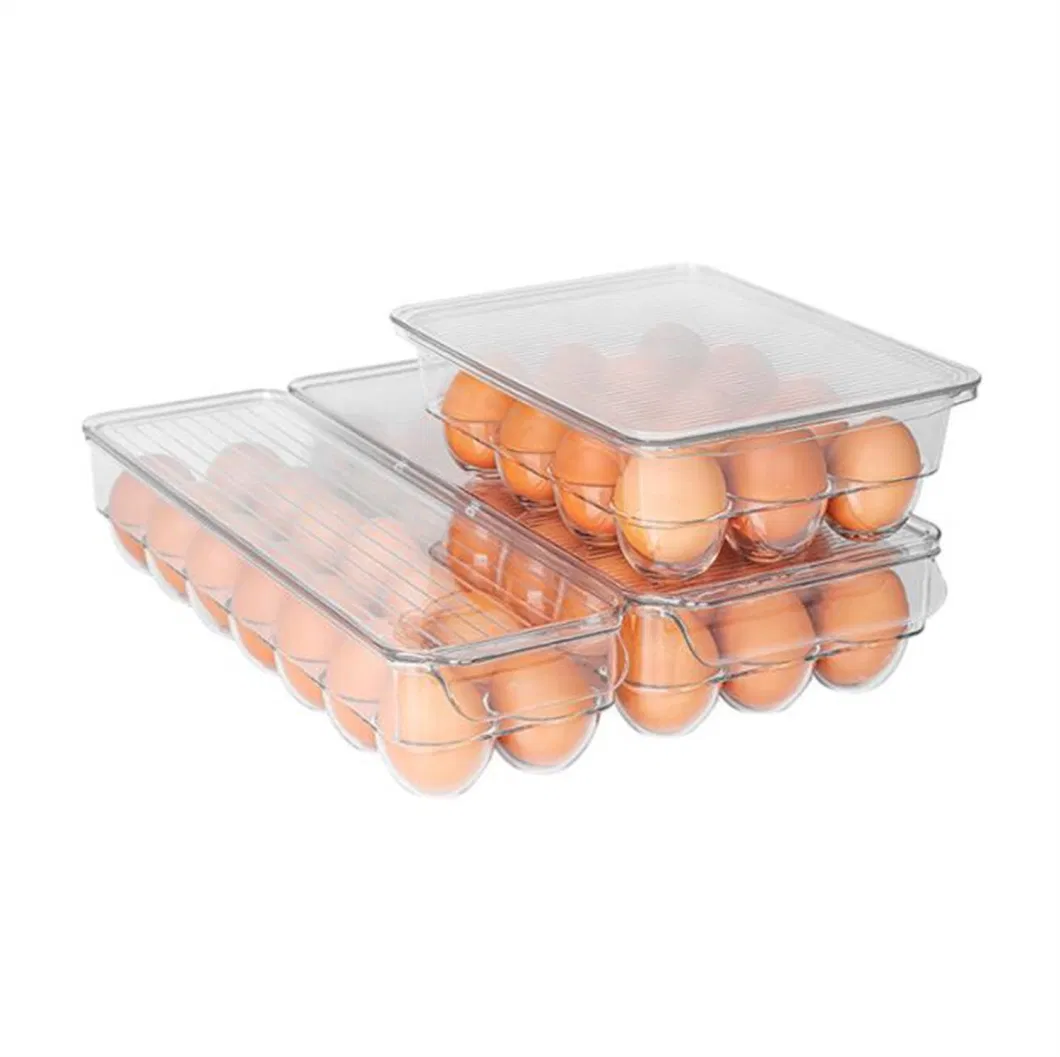 Pet Food Grade Clear Fridge Storage Container with Lids