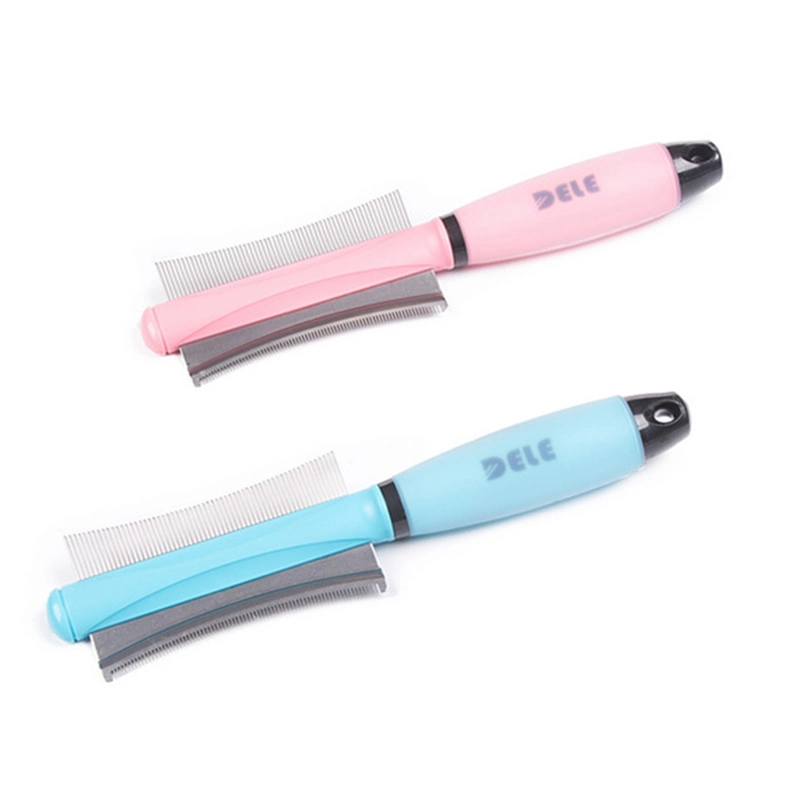 Double Row Hair Removal Pet Stainless Steel Knife Hair Beauty Care Comb