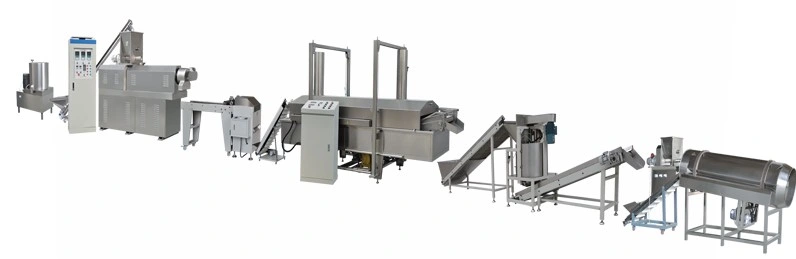 Fried Pizza Beef Rolls Bugle Chips Snacks Production Processing Line