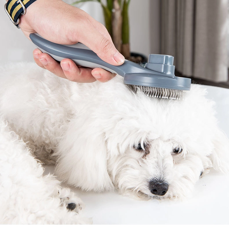 Cross-Border New Pet Comb Cat Comb to Remove The Floating Hair of Dogs and Flea Dog Comb