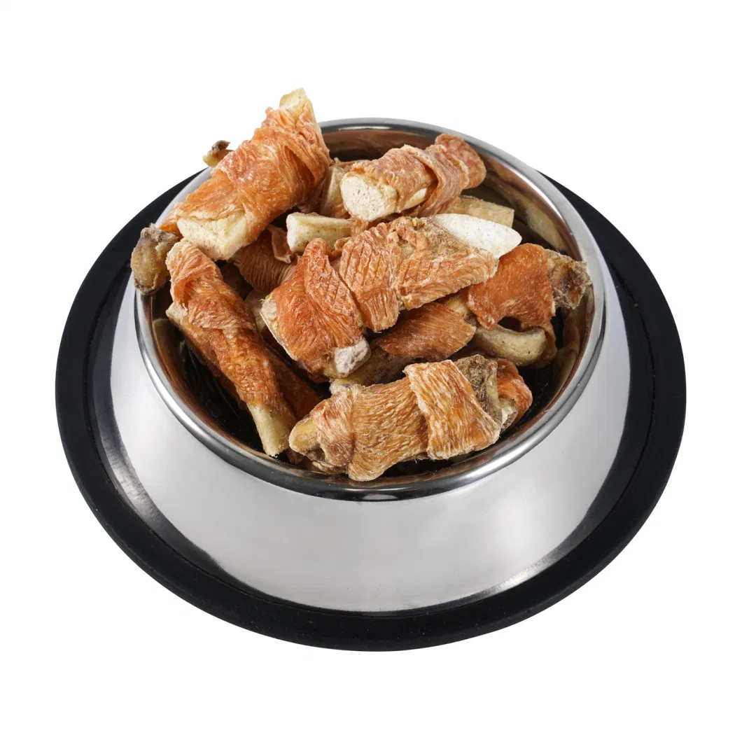 Natural Dog Food Low OEM &amp; ODM Beef Cartilage Wrapped Around Chicken Pet Snack Chews