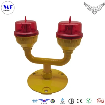  Factory Price IP66 AC110-240V LED Aircraft Warning Light Red Beacon Airfield Aeronautical Obstacle Light Aviation Obstruction Light for Communication Tower