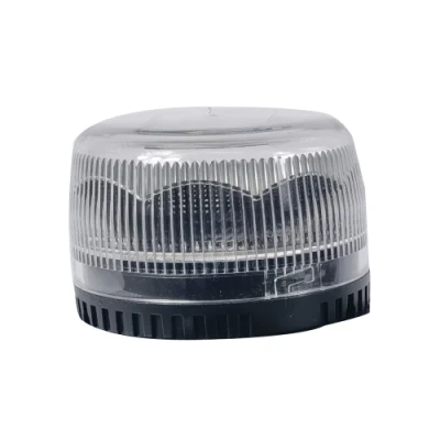  Small Size White LED Beacon Warning Light Magnetic Base Cigarette Plug Control
