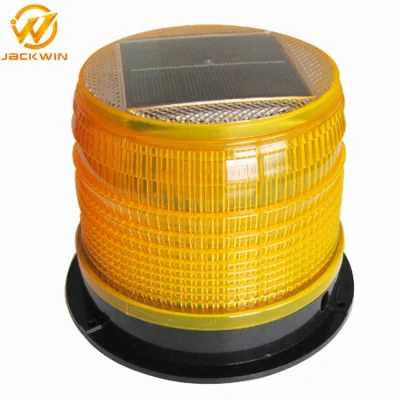  Eco Solar Panel Portable Wireless Waterproof Red/Yellow/White Flashing Warning Lights with Magnet Base