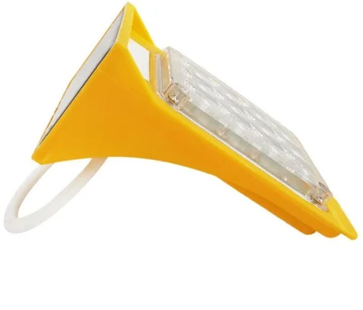  5V 100mAh Solar Panel Road Safety Warning Emergency Beacon Light Powerful Strobe Flash Ring Cone Caution Warning Light with Sensor