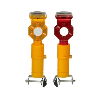  High Visibility Solar Powered LED Traffic Flashing Strobe Lamp Roadside Safety Rotary Emergency Flare Beacon Portable LED Warning Light