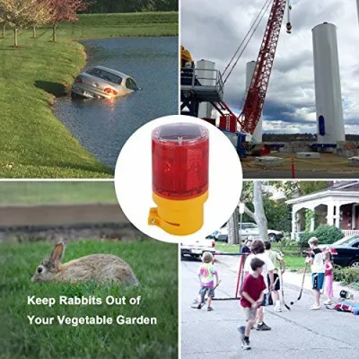 Wireless Control Garden LED Warning Flashing Barricade Light