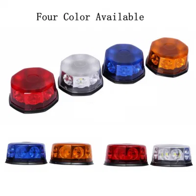 LED Magnetic Warning Beacon Truck Car Vehicle Emergency Hazard Lighting High Power Beacon Caution Warning Snow Plow Lamp Safety Flashing 48W Strobe Light