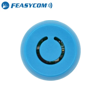 Feasycom Bluetooth 5.1 Real-Time Beacon Wall-Mounted Temperature and Humidity Sensor with Push Button and LED Status Light