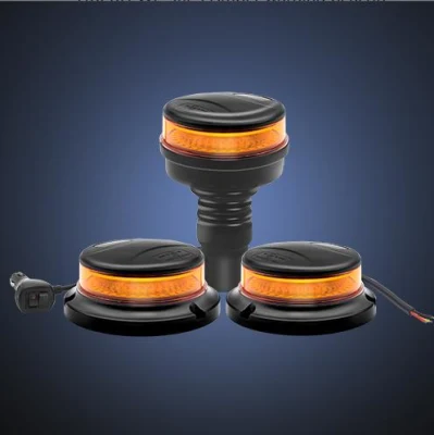  LED Emergency Strobe Light for Vehicles, Amber Safety Flashing Warning Light with Magnetic Base Warning Beacon Light