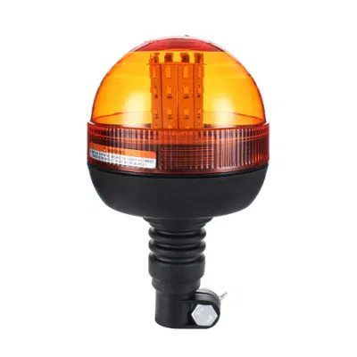  Factory Direct Selling LED Strobe Warning Beacon Light Amber PC LED Rotary Lamp with Flexible Pole Mount ECE R65