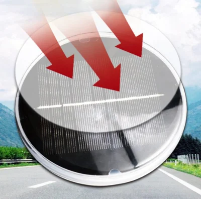  3 Color SMD LED 5V 120mA Solar Powered Traffic Road Safety Beacon Strobe Warning Light with Light Sensor 3.7V 1000mAh Solar Signal Warning Light