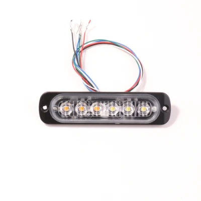  18 Modes 6LED Car Truck Light Rectangular Waterproof IP67 Emergency Beacon Warning for Hazard Flash Strobe Light