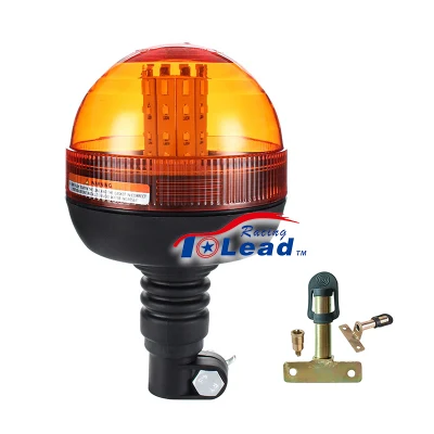  Flexible Pole LED Amber Rotating Strobe Warning Lamp Road Flares Flashing Light