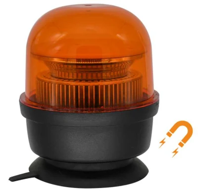  Amber LED Magnet Adsorption Beacon Light Warning 10-32volt Strobe LED Trunk Lamp