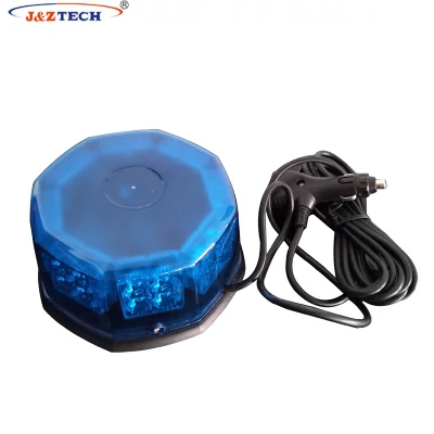 8 Sides Ambulance Truck Strobe LED Amber Rotating Flashing Blue Beacon Light