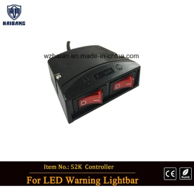 51 Inch LED Police Warning Lightbar with Tir Lens in Blue LEDs and Dome Cover