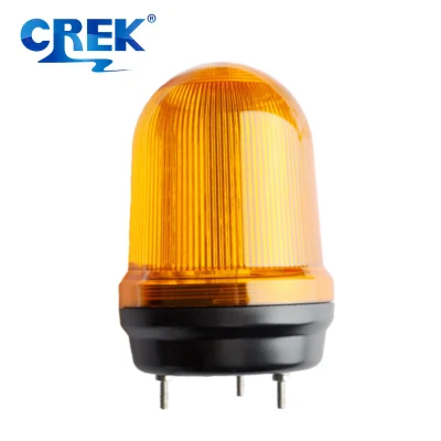  10-100V Amber LED Strobe Light Rotary Flash Warning Beacon or Truck