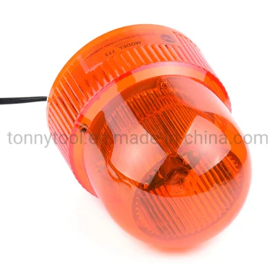 Super Bright Amber Rotating Revolving LED Beacon Strobe Light, with Magnetic Mount for Snow Plow Truck Light for Snow Plow Truck UTV 12V Vehicle